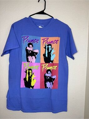 Prince Pop Art Graphic T-Shirt - Blue